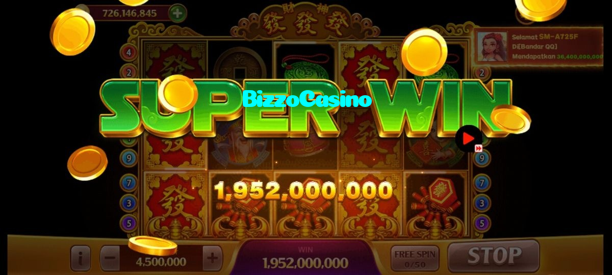 BizzoCasino casino presented on mobile device in Pakistan with slots and live games